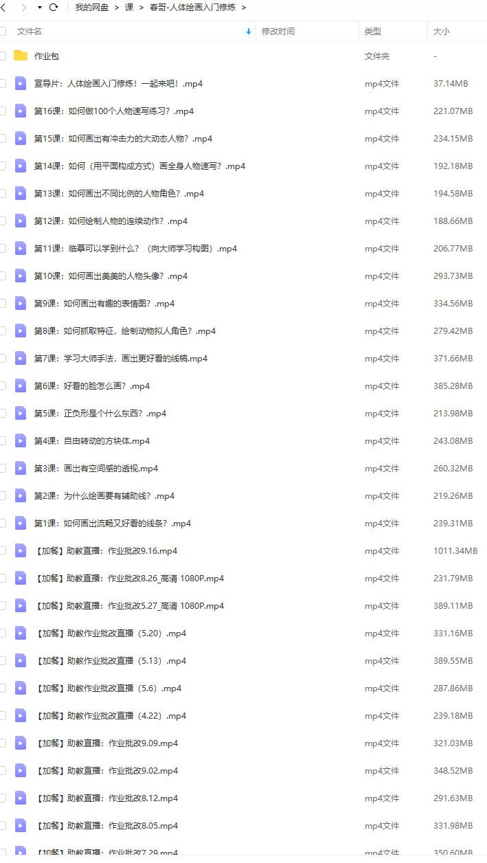 画画的春哥人体绘画入门修炼(从0开始角色创作)  第3张