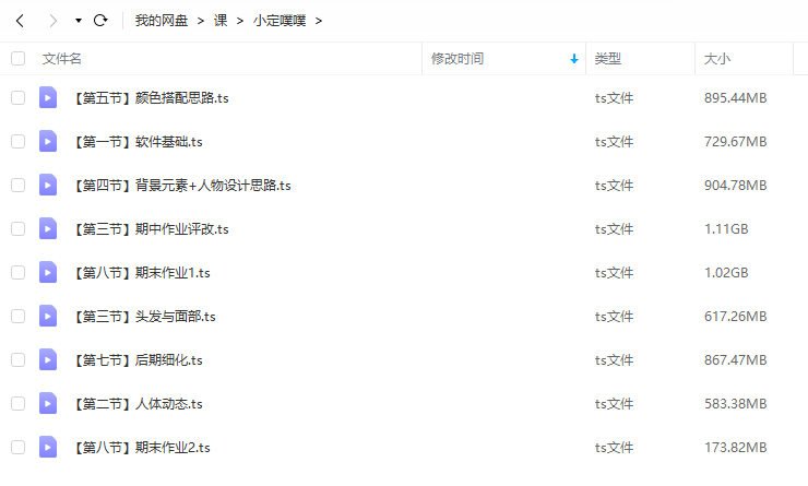 小定噗噗可爱Q版人物创作视频课程  第2张