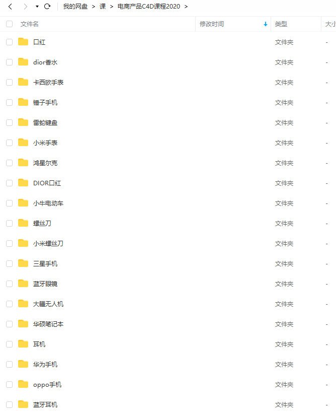 电商产品C4D课程