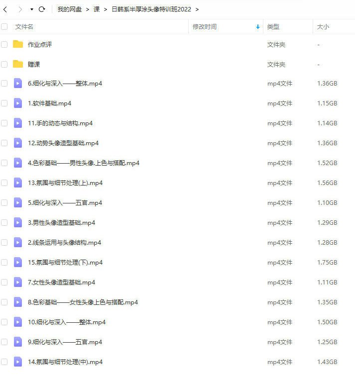 无色电:日韩系半厚涂头像特训班 第2张 无色电:日韩系半厚涂头像特训班 第2张