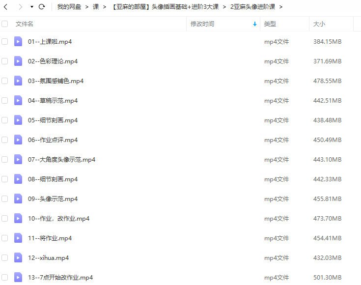 亚麻的部屋头像基础+进阶视频教程 第5张 亚麻的部屋头像基础+进阶视频教程 第5张