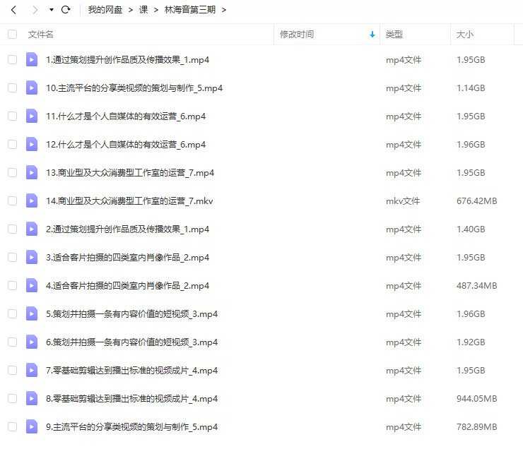林海音人像摄影课第3季