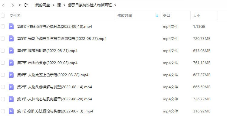 卿云 日系装饰性人物插画班