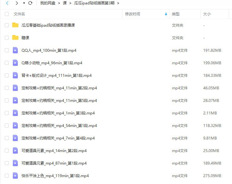 瓜瓜老师ipad贴纸插画课第3期