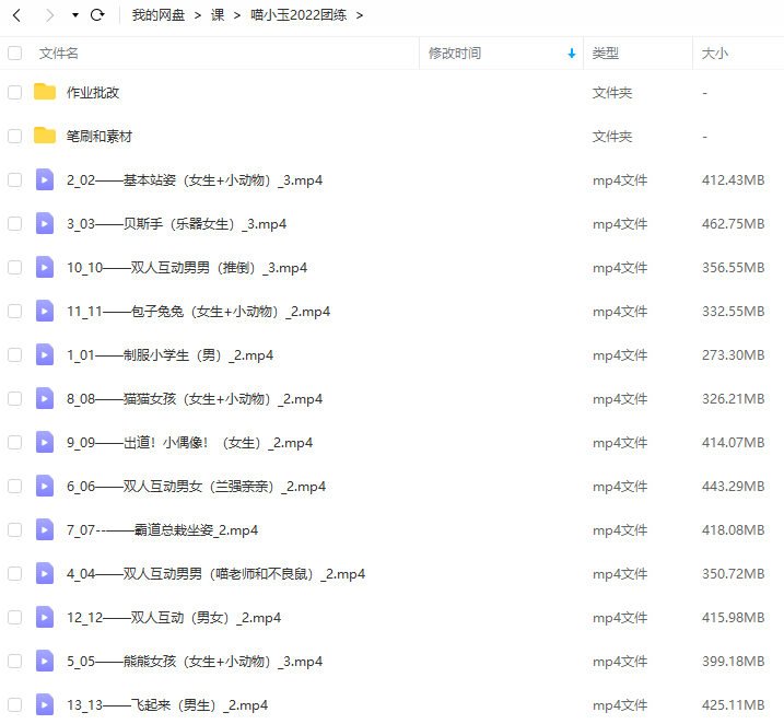 喵小玉 人体团练课