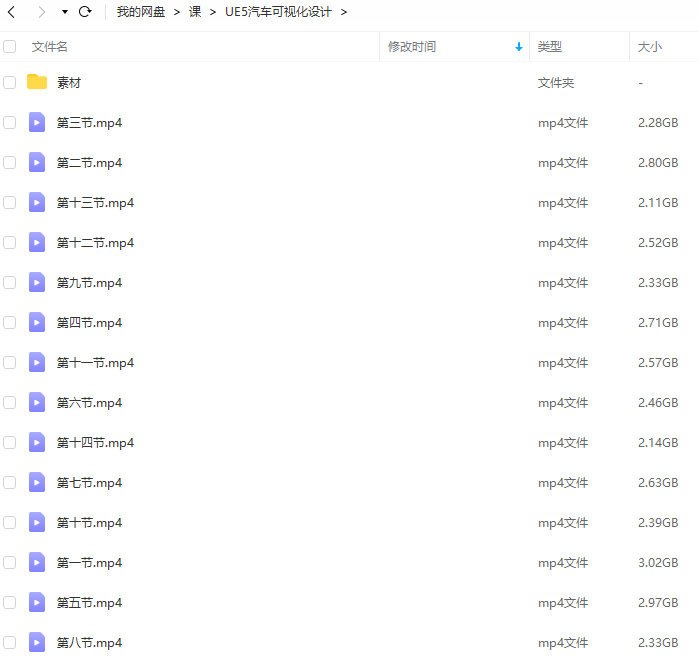 UE5汽车可视化第4期CDS秋季班