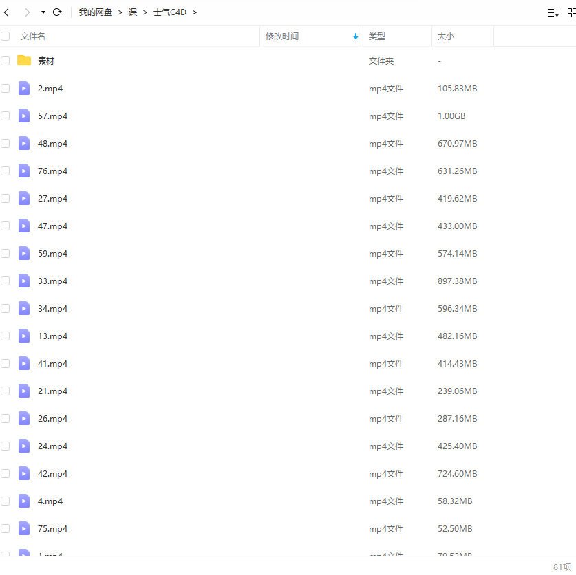 士气集团C4D一年级视频课程