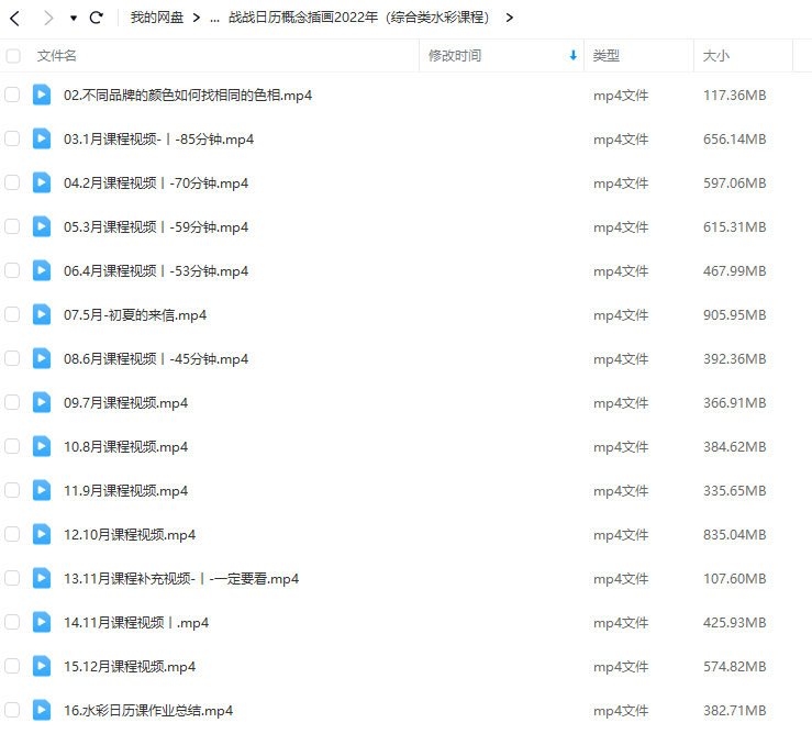战战日历插画水彩课+黑白钢笔画课  第3张