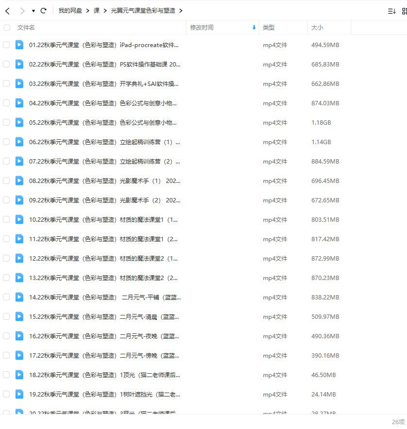 光翼元气课堂色彩与塑造课