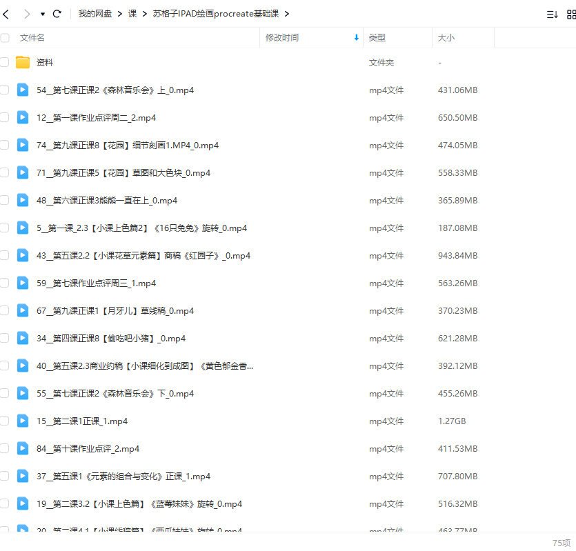 苏格子IPAD绘画procreate基础课