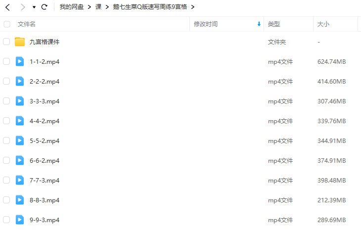 鹅七生菜Q版速写周练9宫格  第2张