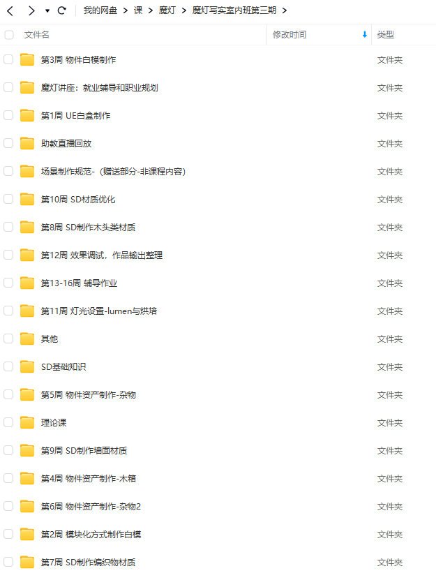 魔灯写实室内班第3期UE5课程  第2张