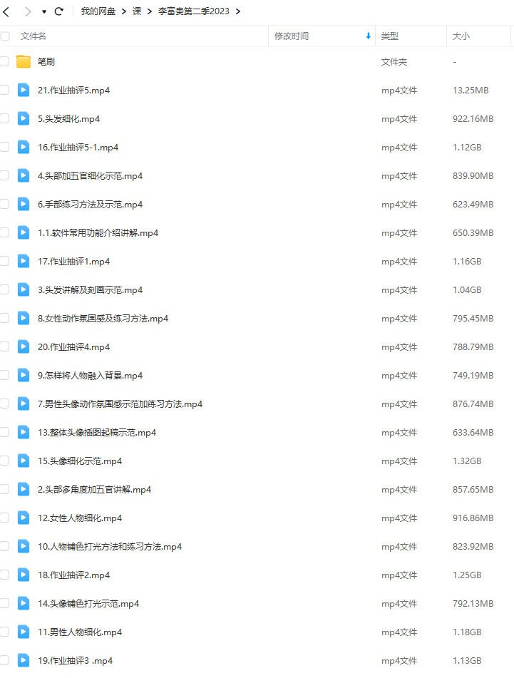 李富贵第二季伪厚涂美型人像插画特训班  第2张