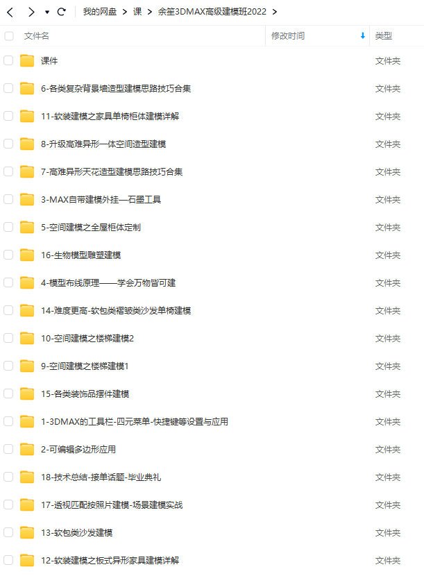 余笙3DMAX高级建模班课程  第2张