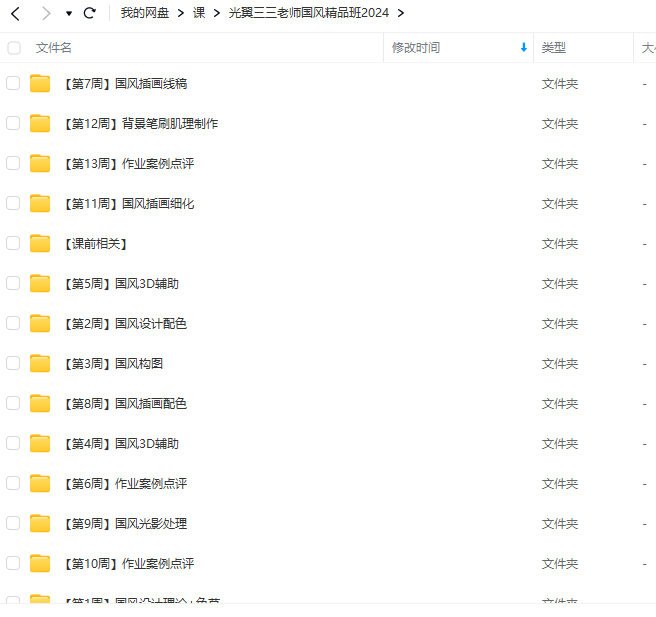 2024光翼三三老师国风精品班  第2张