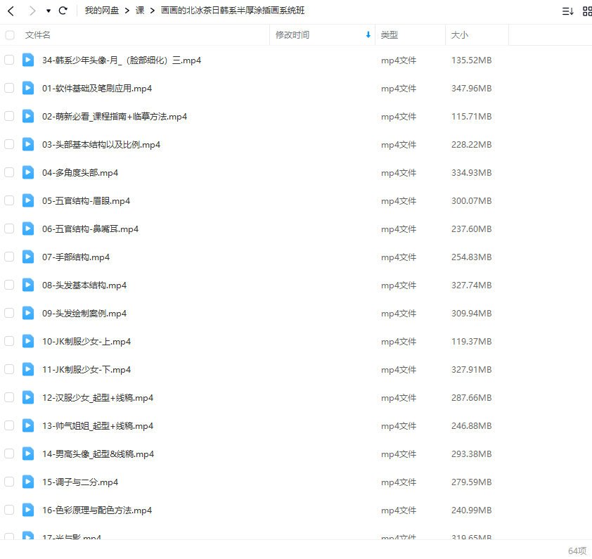 画画的北冰茶日韩系半厚涂插画系统班